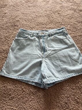 Hollister Light Blue Denim Women's High-Rise Shorts